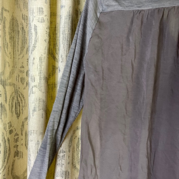 Giada Forte mini dress wool tunic NWOT 2/M taupe gray paneled breezy light - Picture 11 of 11